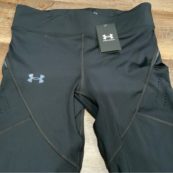 Under Armour Men’s Speed Pocket Cold Gear Compression Tights 1361489 Black Sz L - Picture 3 of 11